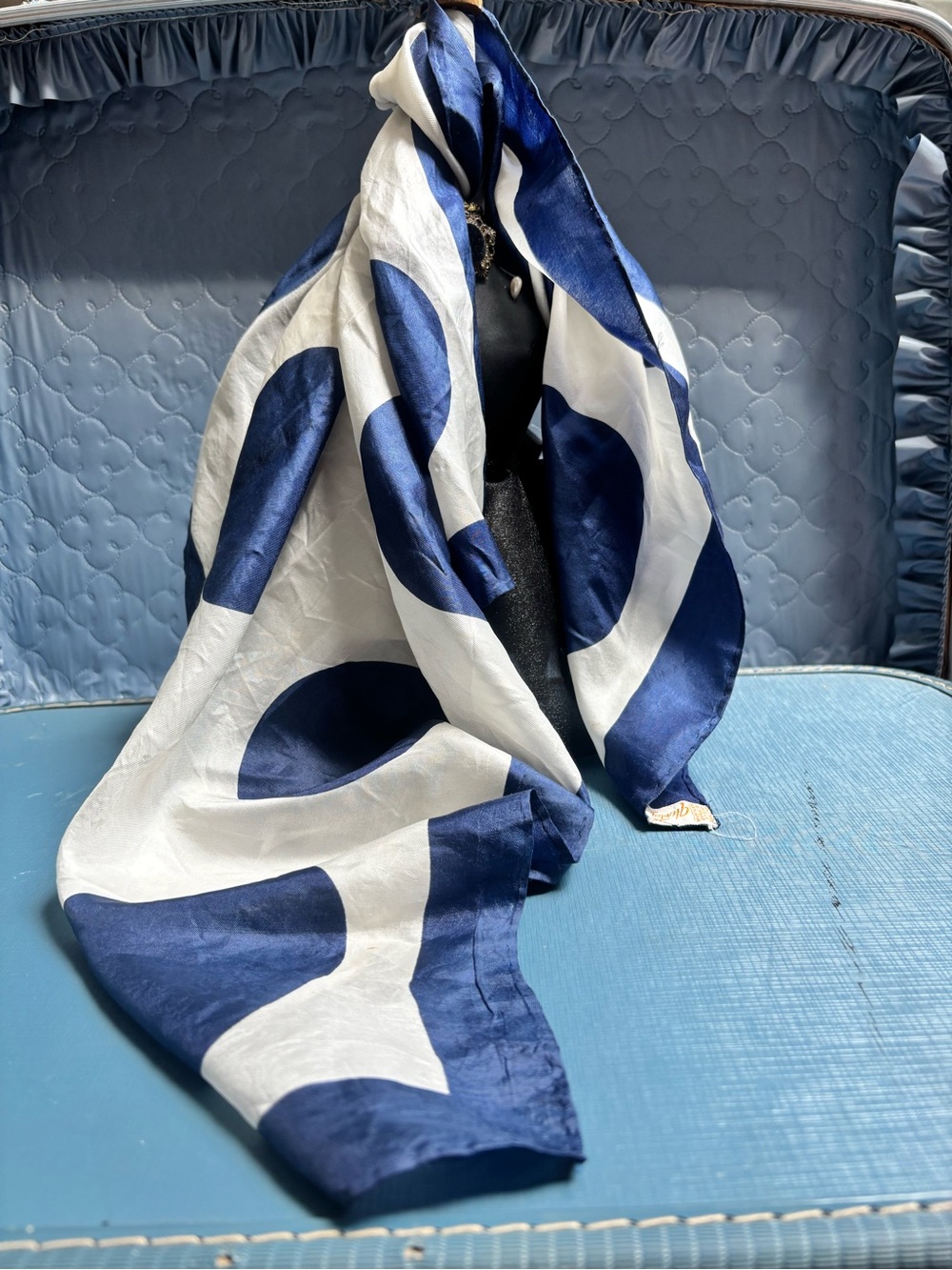 vintage Glentex scarf made in Japan with a silk blend material.